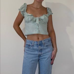 PRINCESS POLLY CHECKERED TOP